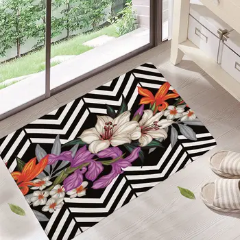 

New Arrive Door Mats for Entrance Door Character Colorful Words Pattern Carpets Living Room Dust Proof Mats Home Decor GA23