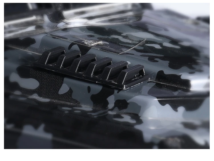 

2PCS TRX4 Tactical Unit Body Shell Air Inlet 3D Printing Engine Cover Hood Air Intake Grille for Rock Crawler RC Cars Decoration