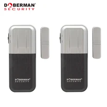 2 шт. безопасность добермана Магнитная дверная оконная сигнализация домашняя защита сенсорная Аварийная сигнализация детектор сигнализации Предупреждение кражи