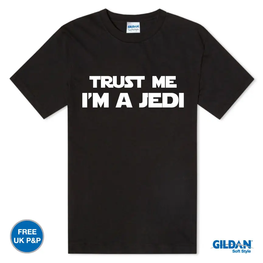 TRUST ME I'M A JEDI - Funny Printed Mens T Shirt Star Wars Gift Parody Movie Tee Free shipping