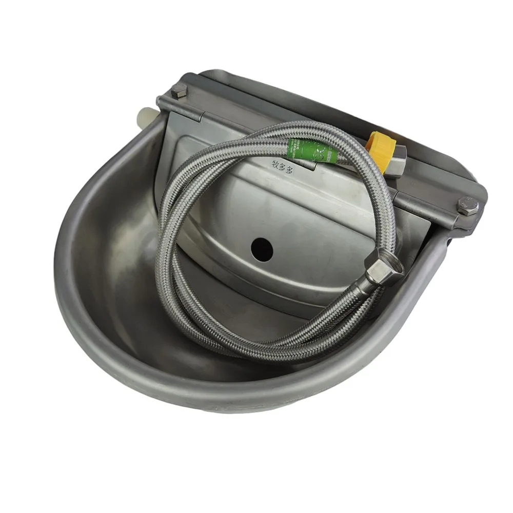 Stainless Steel Cow Cattle Water Bowl Cattle Supply Drinking Bowl Float Ball Feeder Automatic With Pipe Outlet Livestock Tool Stainless Steel Cow Cattle Water Bowl Cattle Supply Drinking Bowl Float Ball Feeder Automatic With Pipe Outlet Livestock Tool