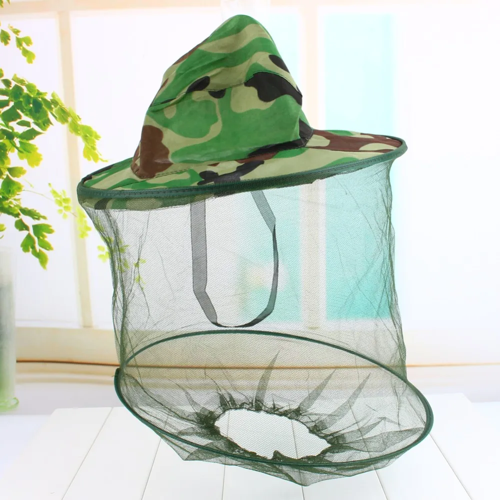 Москитная зеленая камуфляжная шляпа от насекомых, жук, сетка, защита для лица, Садовые принадлежности