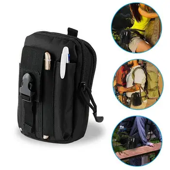 

Business Men Tactical Molle Pouch Belt Waist Pack Bag Small Pocket Military Waist Pack Running Pouch Travel Camping Bags Soft