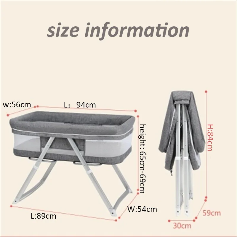 Многофункциональная складная детская кроватка для новорожденных, переносная детская кроватка с москитной сеткой