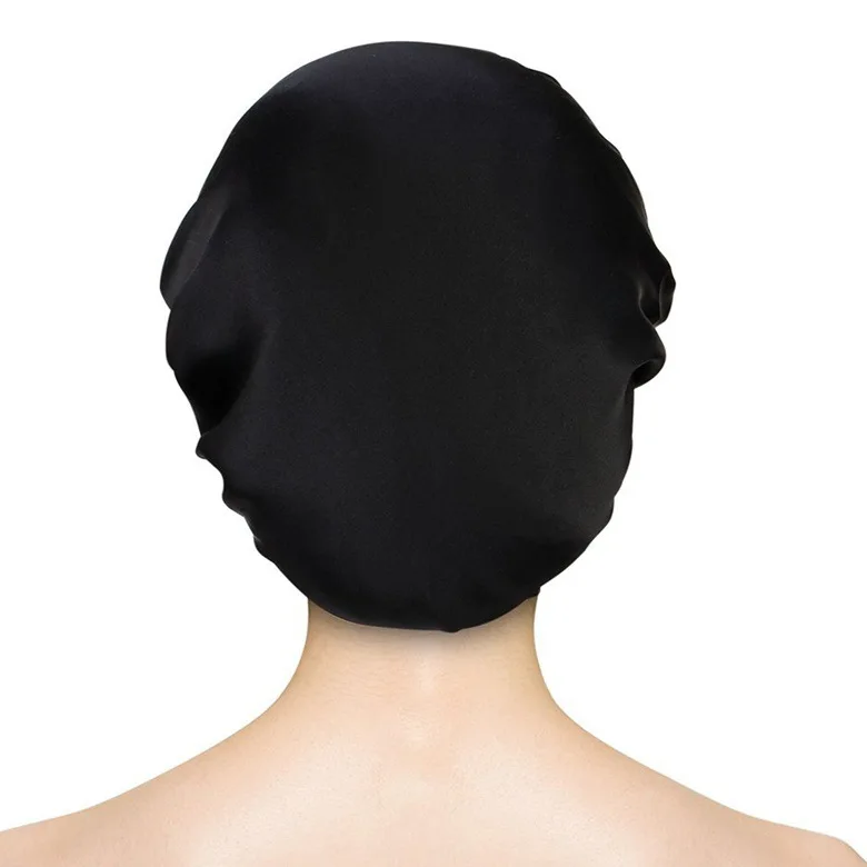 Новинка года шелк тутового NightCap укладки волос чистого шелка Спящая Hat женщина шапочка модные комплекты крышки