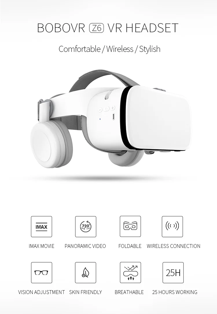 Z6 VR 3D очки виртуальной реальности мини картонный шлем VR очки гарнитуры BOBO VR для 4-6 дюймов мобильного телефона