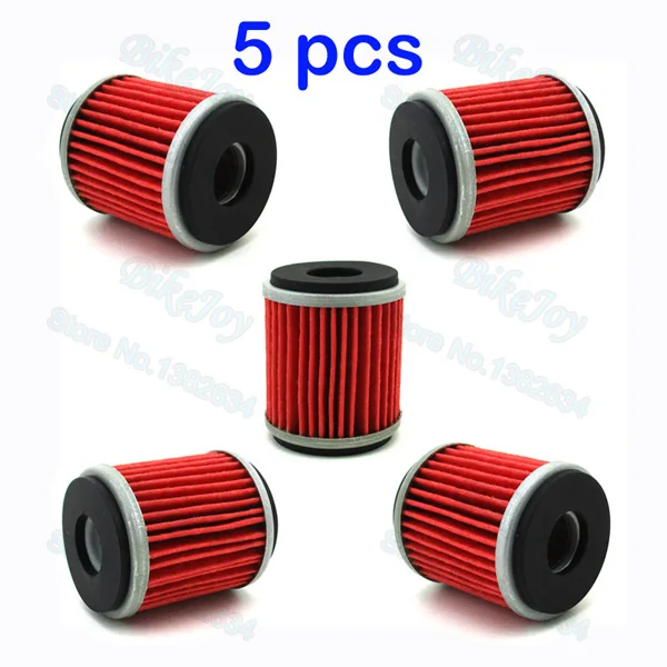 5pcs/pack Oil Filter For YZ250 XT250 YFZ450 YZ250F YZ450F YBR250 WR250F