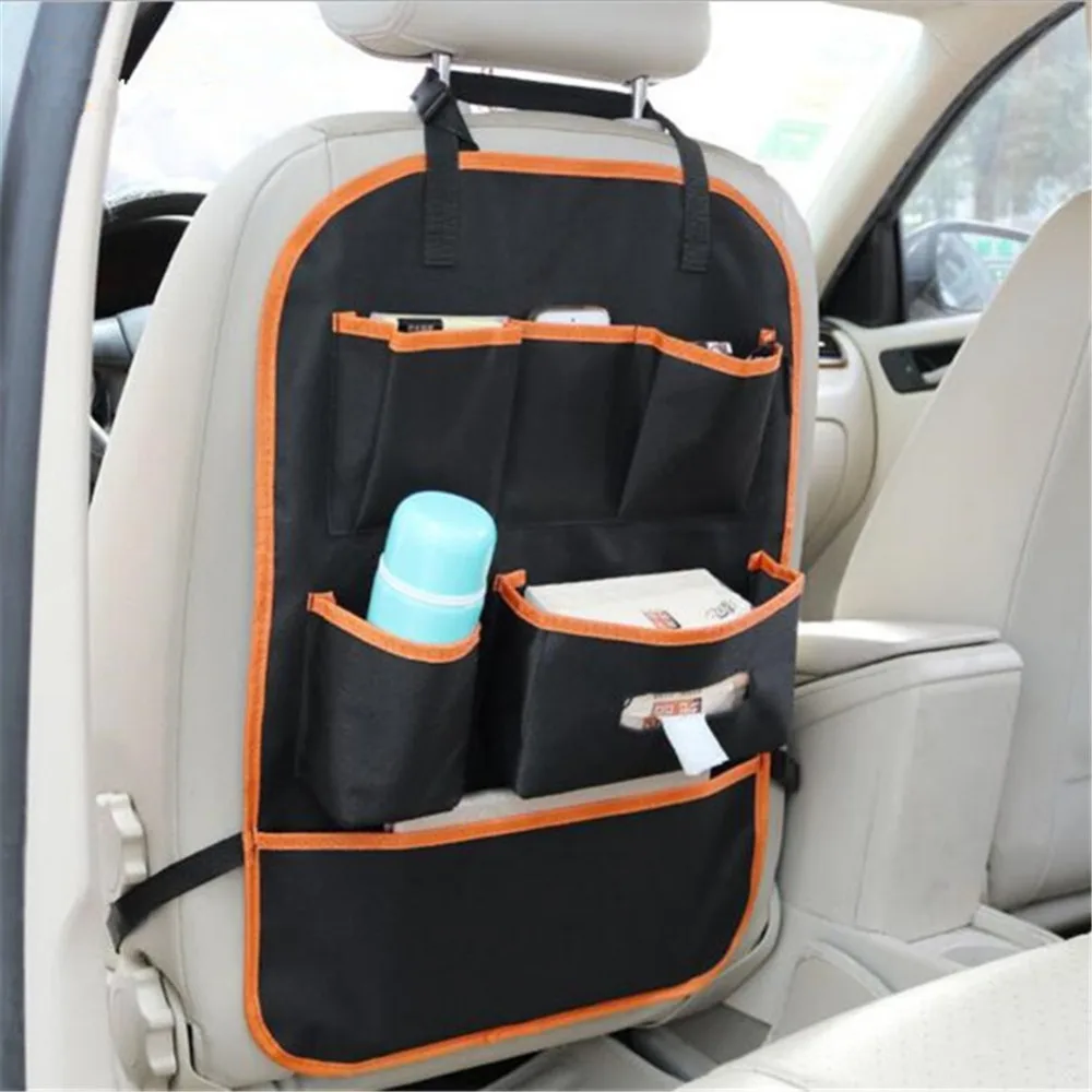 

Multi-Pocket Car Organizer Back Seat Storage Bag Tissue Box Car Styling Phone Pocket Pouch for Books Tablet Mobile Drinks Keys