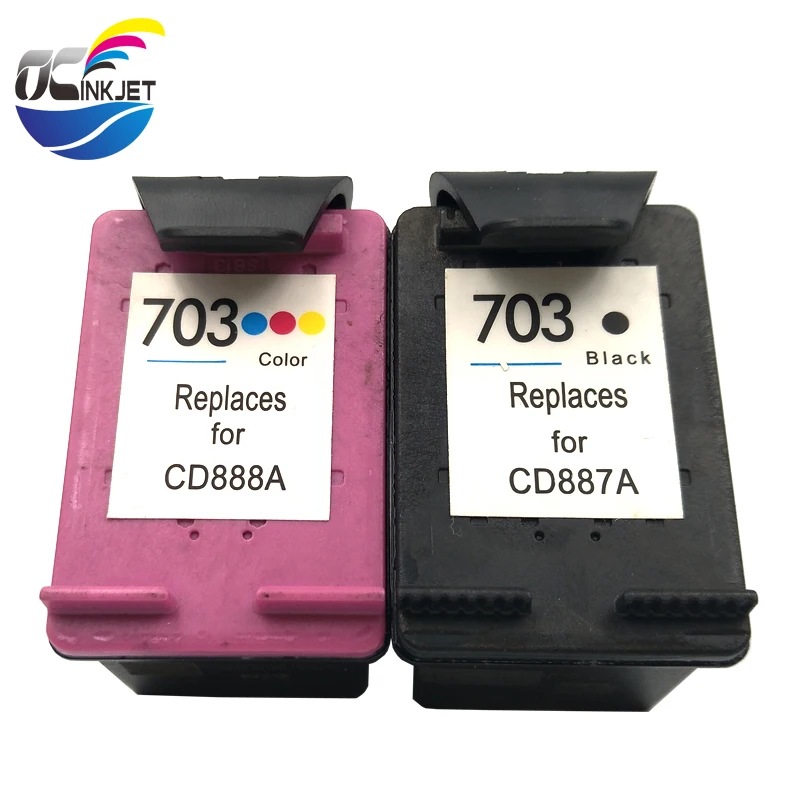 OCINKJET cartucho de tinta de repuesto para impresora HP, recambio de tinta  para impresora HP 703, 703XL, compatible con HP Deskjet F735, D730, K109A,  K209A, PhotoSmart, K510A, 703, 703XL|Cartuchos de tinta| - AliExpress