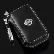 Leather Car Keychain Key Case Cover Bag For Nissan Tiida Qashqai X-Trail Livina Sunny Sylphy Teana Car Key Accessories Key Rings
