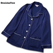 Летняя атласная Шелковая пижама Шорты для мужчин ночное белье из искусственного шелка Мужская пижама комплект мягкая ночная рубашка для мужчин пижамы