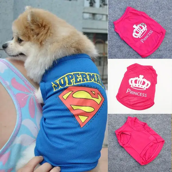 Одежда для маленьких собак с суперменом; зимняя футболка с французским бульдогом; костюм для Хэллоуина; Кофты для щенков; одежда для домашних животных