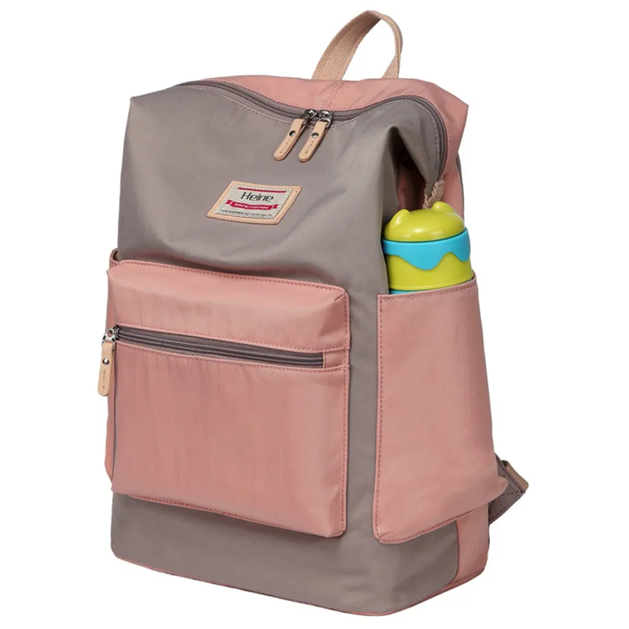 New Arrival! Korean Patchwork Mommy Diaper Changing Milk Bottle Bag Multifunctional Large Capacity Mother Shoulder Backpack 14