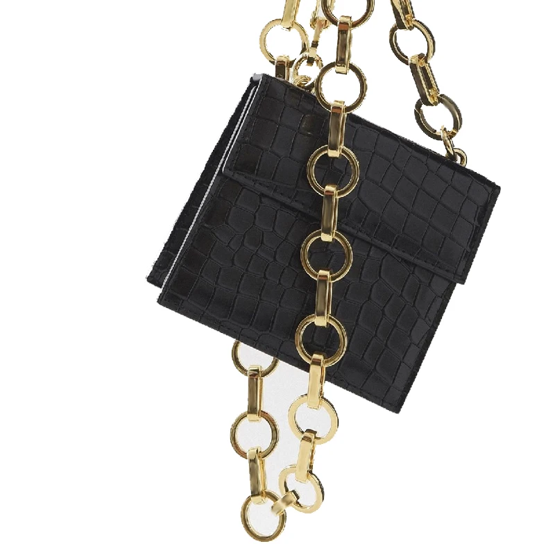 

Luxury Crocodile Metal Chains Women's Messenger Bags Retro Alligator Pattern Shoulder Crossbody Bags Wild Lady Small Flap Purses