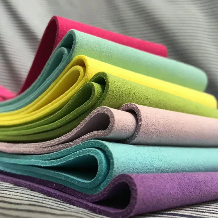 

SICODA 140x50cm velvet Super fiber 1.4mm thick handmade DIY leather craft making faux suede leather sofa leather.