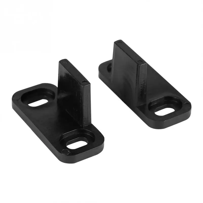

Adjustable Barn Door Guide Clips Plastic Sliding Bottom Floor Guide Clip for Barn Door Hardware with Screws Black