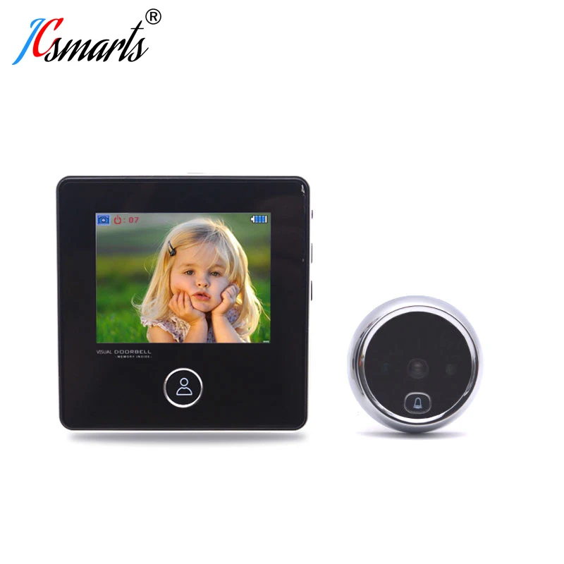 

Smart Household Door Viewers Anti-burglary Visual Doorbell Viewer Door Eye Peephole IR Infrared Camera Built-in Lithium Battery