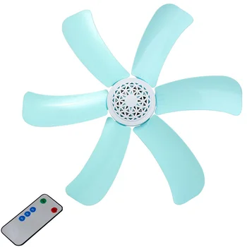 

6 Leaves Silent ceiling fans Cool mosquito net electric fan soft wind nets hanging fan household air cooler