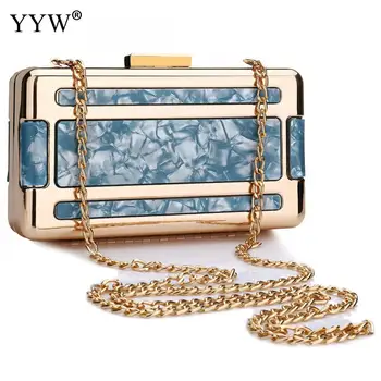 

Women Evening Bags Party Wedding Hand Bag Acrylic Luxury Clutches Chain Crossbody Shoulder Bag Fashion Purses Wallet Clutch