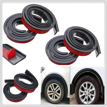 

4PCS black Car Fender Wheel Eyebrow Arch Protector Lip for Volvo ReCharge Heico Caresto T6 Toyota Infiniti V60 S60 XC60