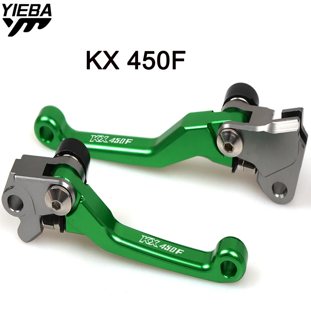 kx450f LOGO Motorcycle Pit Dirt Bike Brake Clutch Levers Handle FOR