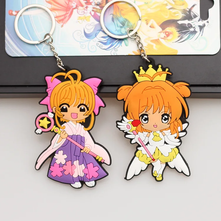 

Cardcaptor Sakura Anime Key Chain PVC Figure Morty Keyring cute Toys Keychain Keyholder Birthday Gifts Unisex NEW