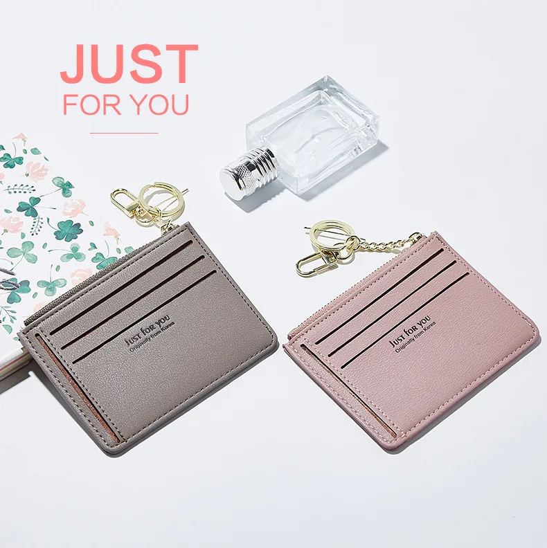 

Women fashion wallet short size thin purse coin pocket card holder handle wallets