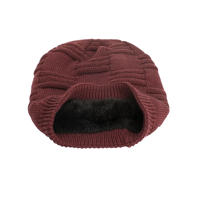 Cycling Cap Winter Warm Hats Women Men Warm Baggy Weave Crochet Winter Wool Knit Ski Beanie Skull Caps Hat Wholesale #2s2 (18)
