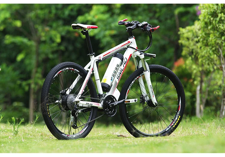 Cheap 26inch Hydraulic disc brake 27speed electric mountain bike 48V lithium battery smart electric bicycles 500W motor aluminum frame 19
