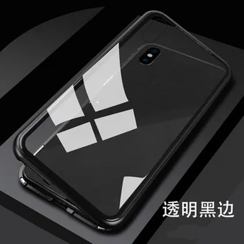 

100pcs 360 Double Sided Tempered Glass Magnetic Adsorption Phone Case For iPhone XR XS Max X 8 7 6 6S Plus Metal Magnet