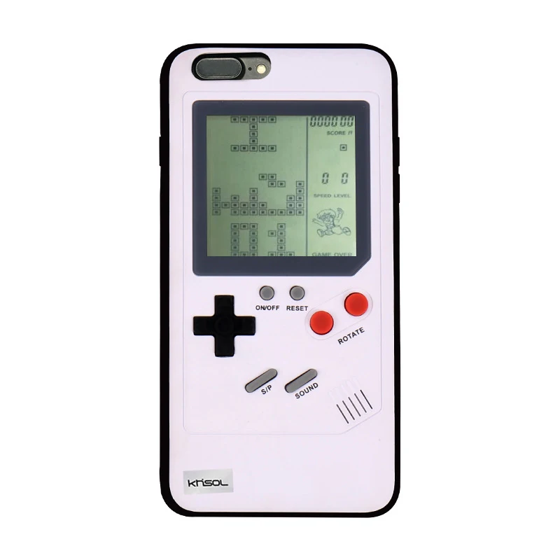 Khisol Ретро GB Gameboy Tetris чехол для телефона s для iPhone 6 6S 7 8 Plus Мягкий PC силиконовый чехол для телефона чехол для игровой консоли для Iphone X