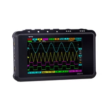 Osciloscópio digital, osciloscópio dso ds213 2ch 15mhz 100msa/s gerador de sinais dso212 2ch 1mhz 10msa/s s