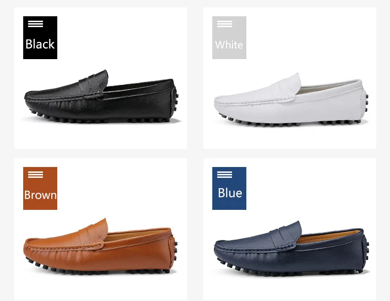 Натуральная кожа мужская обувь для мужчин лоферы с шипами Мокасины ...