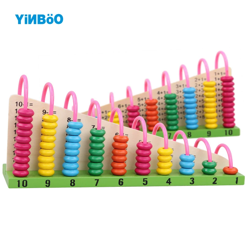 Деревянные детские математические игрушки Abacus радужные шарики классические