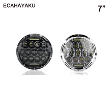 Best Offers ECAHAYAKU Led Headlight driving lamp 7 Inch 75W Round Bulb High or Low beam waterproof for Motorcycle Jeep JK Land Rover Harley Best Offers ECAHAYAKU Led Headlight driving lamp 7 Inch 75W Round Bulb High or Low beam waterproof for Motorcycle Jeep JK Land Rover Harley