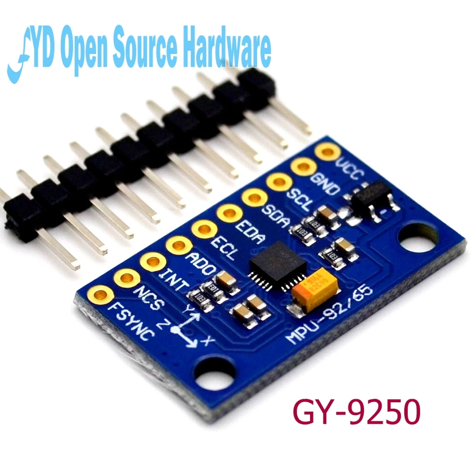 1 шт. SPI/IIC Φ MPU 9250 9 осевое отношение + гироскоп акселератор магнитометр сенсорный