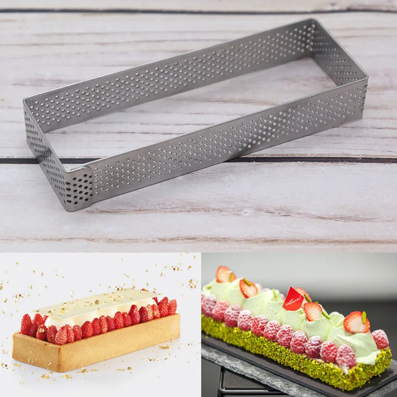 4-6-8-Inch-Stainless-Steel-Square-Shape-Rectangular-Tart-Ring-Mousse-Perforated-Cake-Mould-Circle (4)