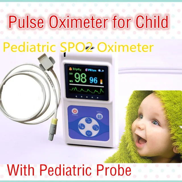 CONTEC CMS60D Pediatric Pulse Oximeter Baby kids children oximeter with