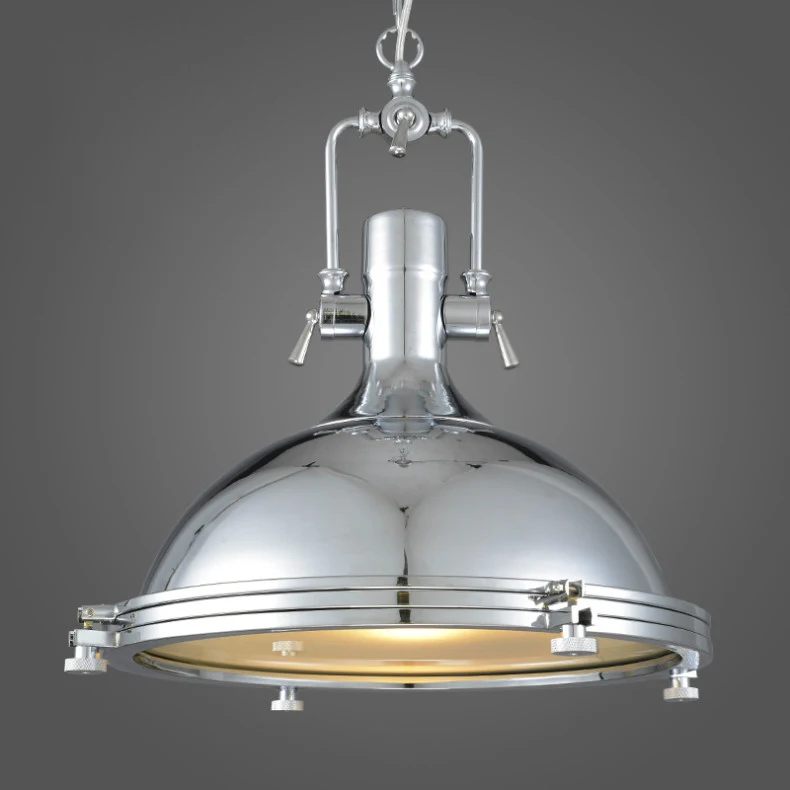 Pendente industrial cromado Robles
