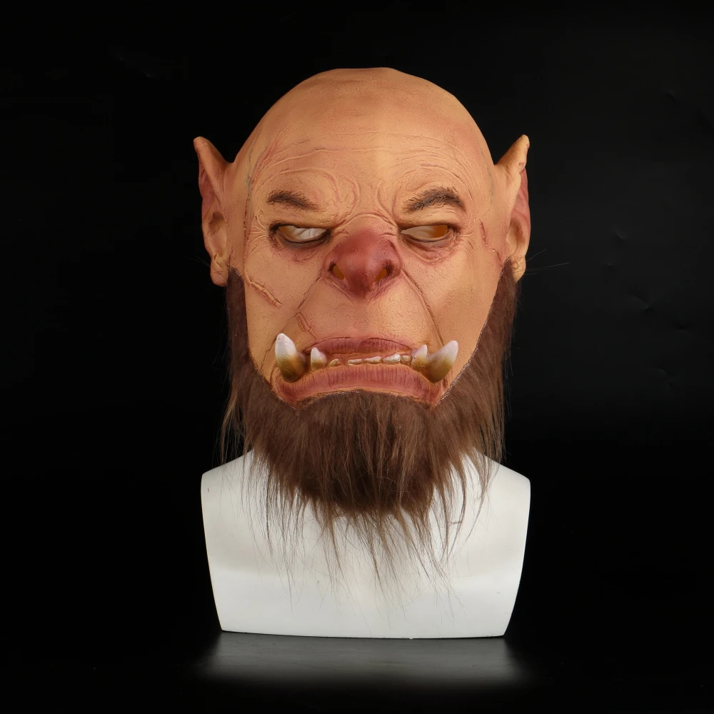 New 2019 Latex Mask World of Warcraft Masks Ogrim Doomhammer Party Halloween Cosplay Mask (3)