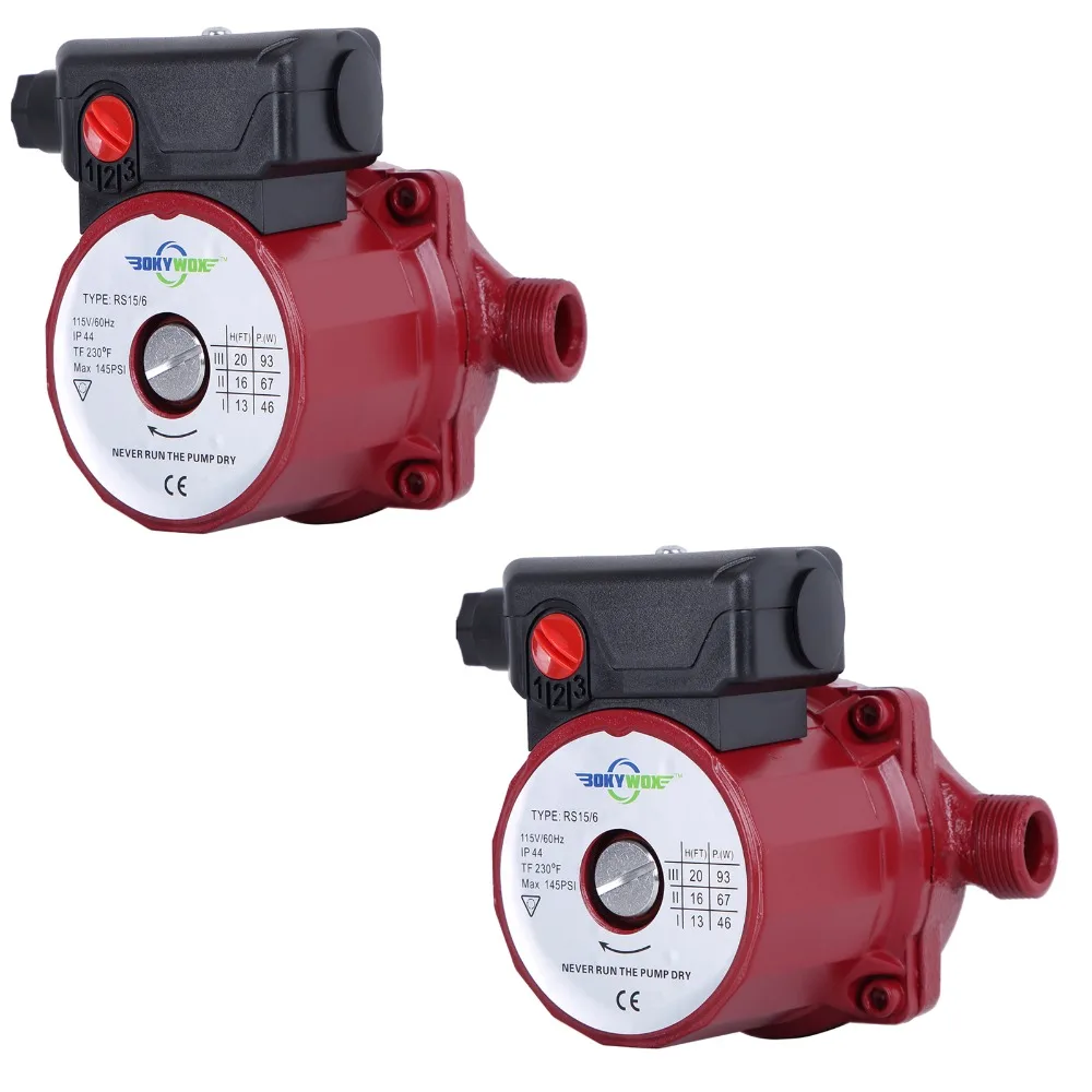 Часть 2 110 120V циркуляционный насос NPT 3/4 '' 3 скоростной горячей воды для
