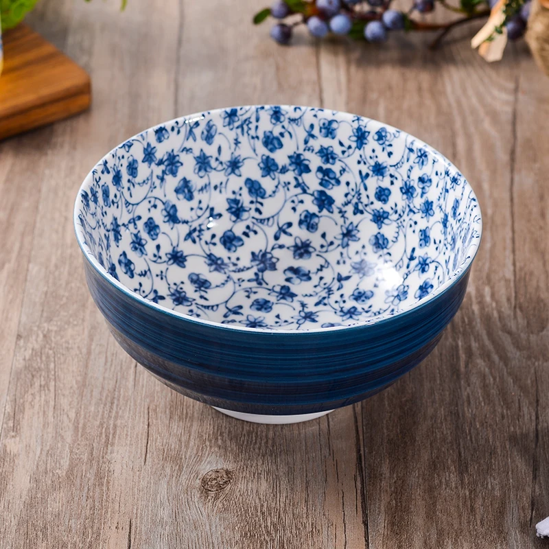 1 шт. японская керамика чаша высокого качества Сделано в Японии Классический с цветами и листьями узорные
