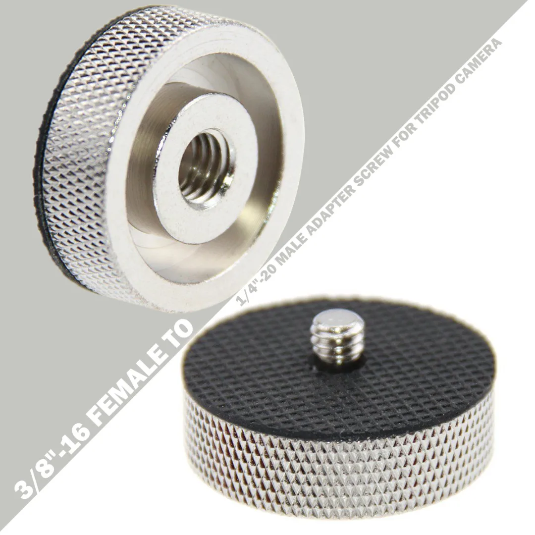 

Mayitr Tripod Accessories 1pc 1/4 Inch Male To 3/8 Inch Female Convert Screw Adapter For Tripod Camera