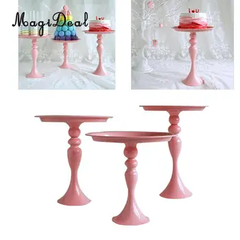 

MagiDeal 10 inch cake stand high feet metal iron cake stand cake tools wedding big