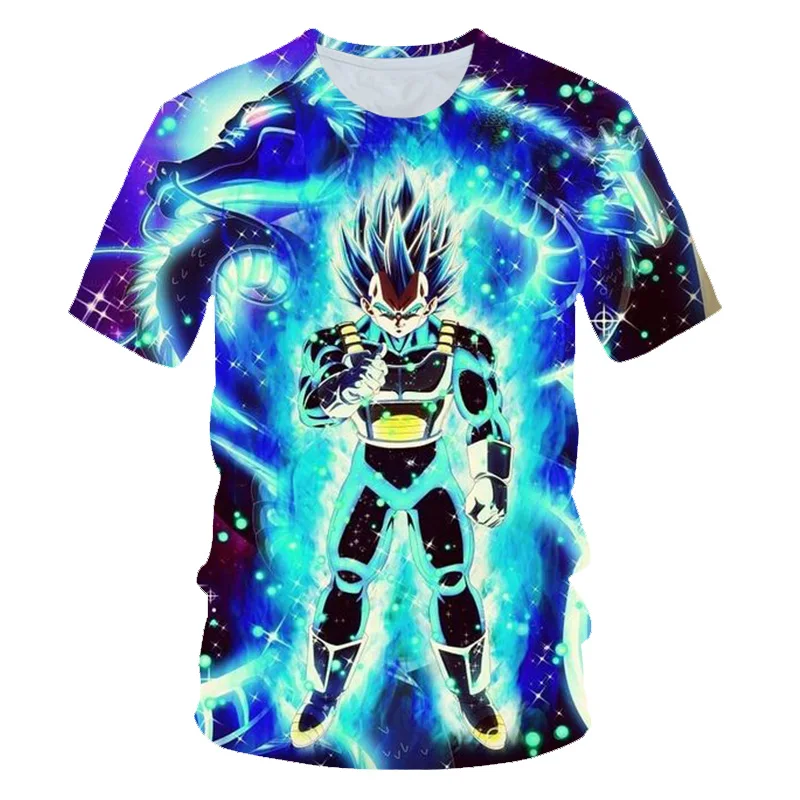 ZUTTER Dragon Ball Z мужские летние футболки с 3D принтом Супер Saiyan детская черная футболка