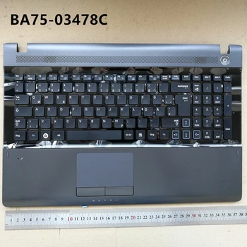 

Germany New laptop keyboard with touchpad palmrest for Samsung RV509 RV511 RV515 RV520 E3511 grey GR BA75-03478C