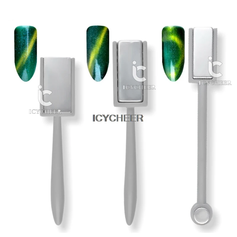 

ICYCHEER Nail Art Cat Eye Magnetic Stick 3D Effect Strong Magnet UV Gel Slice Board Tool