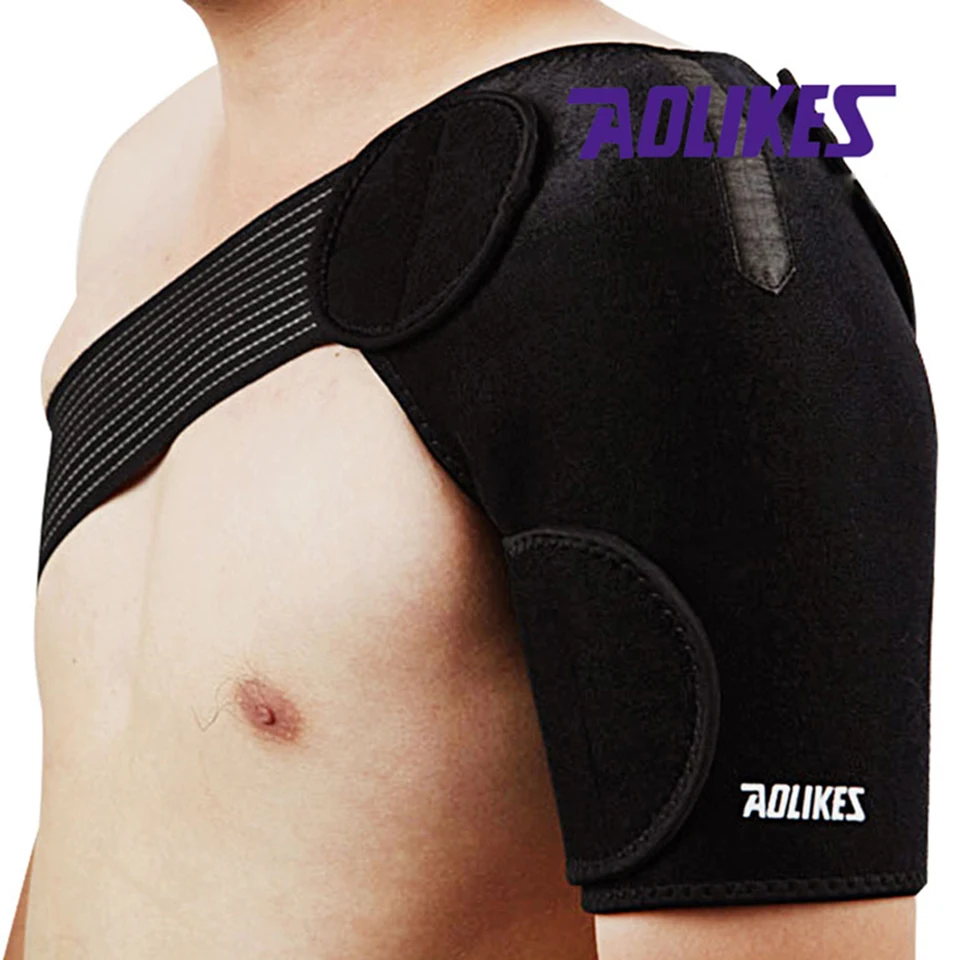 

AOLIKES High Elastic Shoulder Protector Brace Support Detachable Posture Corrector de postura orthotics men women