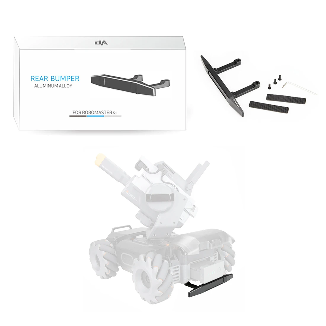 

2019 New Hot CNC Aluminium Alloy Rear Bumper Crashproof Bar For DJI RoboMaster S1