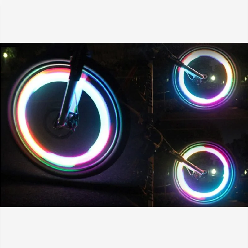 Flash Deal Bike Light Mountain Road Bike Bicycle Lights LEDS Tyre Tire Valve Caps Wheel Spokes LED Light 5